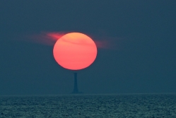 Sunset from onboard Maltese Falcon, which has now finished the Transatlantic Race 2011